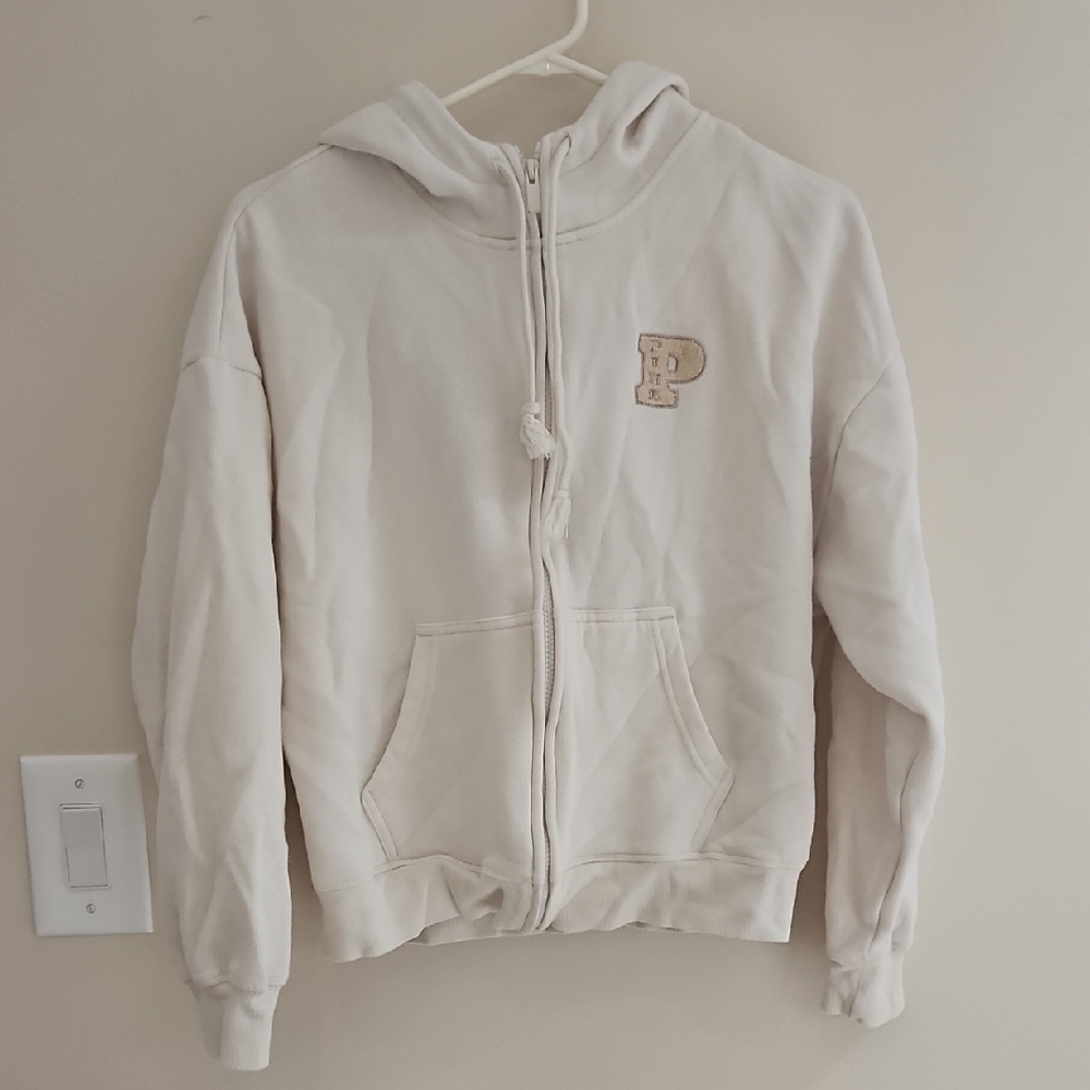 PINK Victoria's Secret Off-White Hoodie